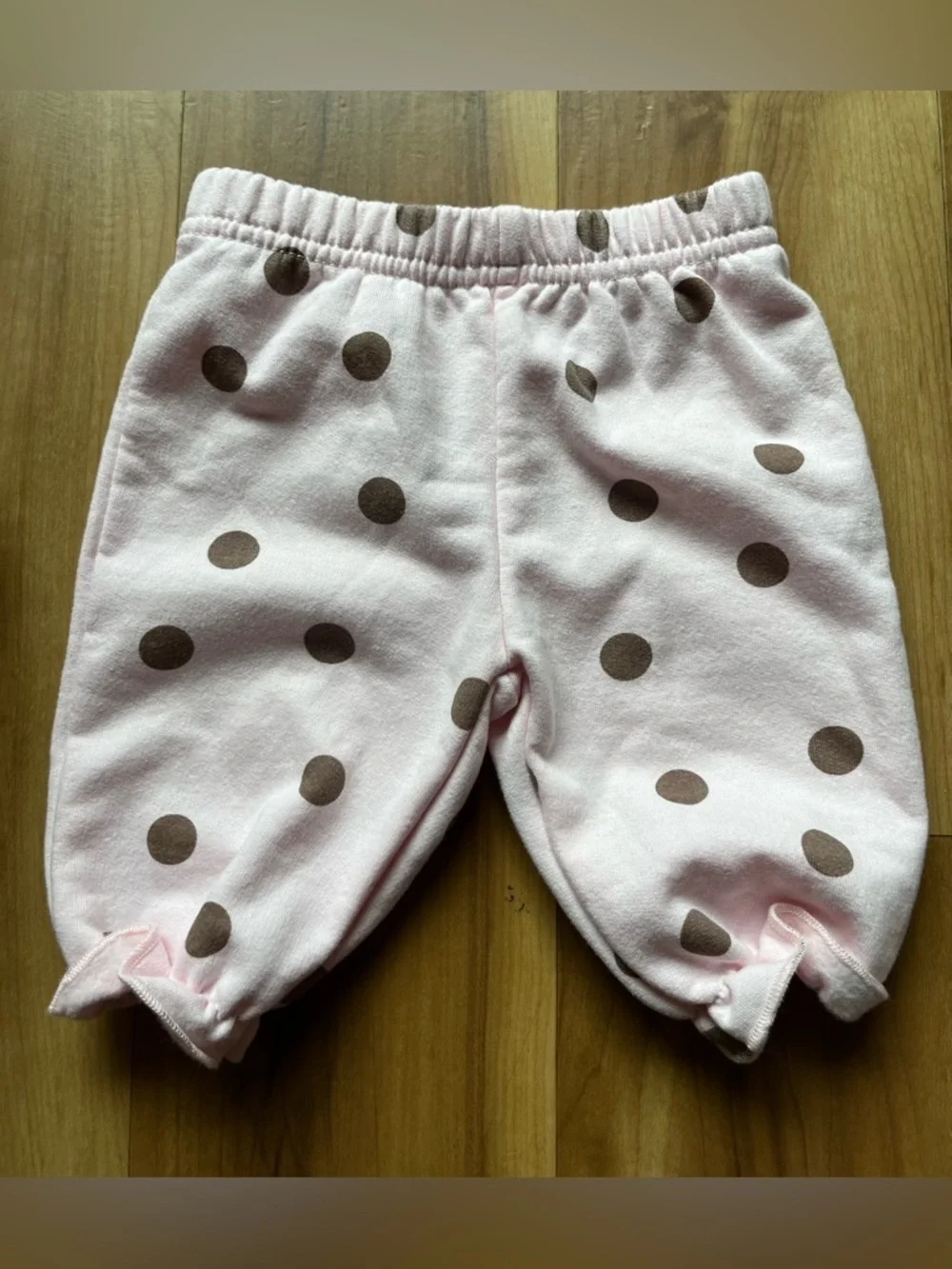 Mini Hop Baby Girl Pink Polka Dot Set 3M Hoodie & Pants